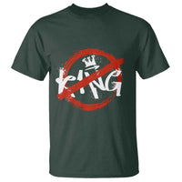 Funny No King Graffiti Style Crown T Shirt - Wonder Print Shop