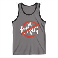 Funny No King Graffiti Style Crown Tank Top - Wonder Print Shop