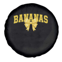 Funny Bananas Coquette Bow Baseball Player Spare Tire Cover - Wonder Print Shop