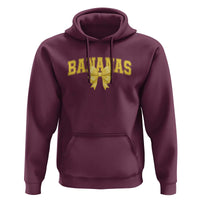 Funny Bananas Coquette Bow Baseball Player Hoodie - Wonder Print Shop
