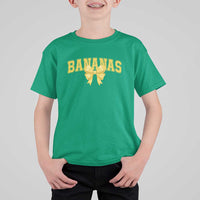 Funny Bananas Coquette Bow Baseball Player T Shirt For Kid - Wonder Print Shop