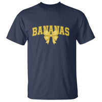Funny Bananas Coquette Bow Baseball Player T Shirt - Wonder Print Shop