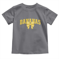 Funny Bananas Coquette Bow Baseball Player Toddler T Shirt - Wonder Print Shop