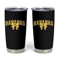 Funny Bananas Coquette Bow Baseball Player Tumbler Cup - Wonder Print Shop