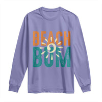 Funny Beach Bum Summer Vacation Long Sleeve Shirt Beach Life Sun Light - Wonder Print Shop