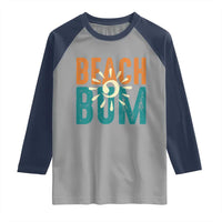 Funny Beach Bum Summer Vacation Raglan Shirt Beach Life Sun Light - Wonder Print Shop