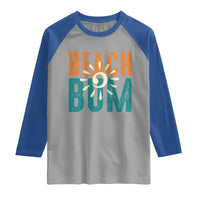 Funny Beach Bum Summer Vacation Raglan Shirt Beach Life Sun Light - Wonder Print Shop