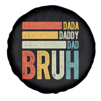 Funny Dada Daddy Dad Bruh Spare Tire Cover Fathers Day Vintage Stripes