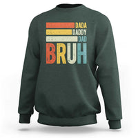Funny Dada Daddy Dad Bruh Sweatshirt Fathers Day Vintage Stripes