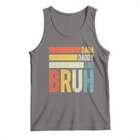 Funny Dada Daddy Dad Bruh Tank Top Fathers Day Vintage Stripes