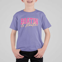 Funny Boating And Floatin T Shirt For Kid Summer Vacation Boat Lake Life - Wonder Print Shop