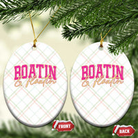 Funny Boating And Floatin Ceramic Ornament Summer Vacation Boat Lake Life - Wonder Print Shop