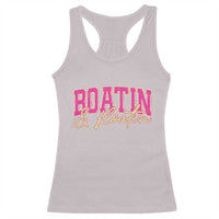 Funny Boating And Floatin Racerback Tank Top Summer Vacation Boat Lake Life - Wonder Print Shop