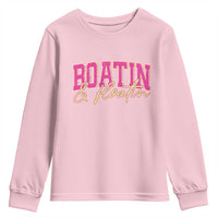 Funny Boating And Floatin Youth Sweatshirt Summer Vacation Boat Lake Life - Wonder Print Shop