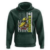 Funny Bananas Lover Baseball Vintage American Flag Hoodie - Wonder Print Shop