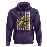 Funny Bananas Lover Baseball Vintage American Flag Hoodie - Wonder Print Shop