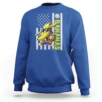 Funny Bananas Lover Baseball Vintage American Flag Sweatshirt - Wonder Print Shop