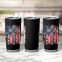 One Nation Under God Tumbler Cup 4th Of July Patriotic Christian Vintage Cross American Flag - Wonder Print Shop