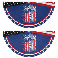 One Nation Under God Patriotic Fan Flag 4th Of July Christian Vintage Cross American Flag