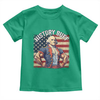 Funny George Washington Weightlifting History Buff Toddler T Shirt 4th of July Patriotic - Wonder Print Shop