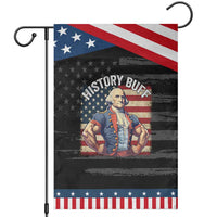 Funny George Washington Weightlifting History Buff Patriotic Garden Flag 4th of July Patriotic
