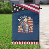 Funny George Washington Weightlifting History Buff Patriotic Garden Flag 4th of July Patriotic