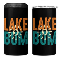 Funny Lake Bum Summer Vacation 4 in 1 Can Cooler Tumbler Lake Life Sun Light - Wonder Print Shop