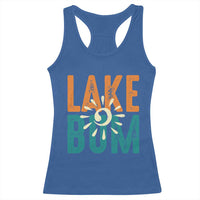 Funny Lake Bum Summer Vacation Racerback Tank Top Lake Life Sun Light - Wonder Print Shop