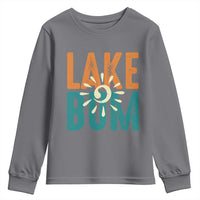 Funny Lake Bum Summer Vacation Youth Sweatshirt Lake Life Sun Light - Wonder Print Shop