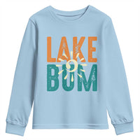 Funny Lake Bum Summer Vacation Youth Sweatshirt Lake Life Sun Light - Wonder Print Shop