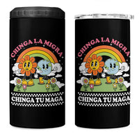 Chinga La Migra Chinga Tu Maga 4 in 1 Can Cooler Tumbler Immigration Rights - Wonder Print Shop