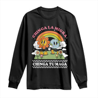 Chinga La Migra Chinga Tu Maga Long Sleeve Shirt Immigration Rights - Wonder Print Shop