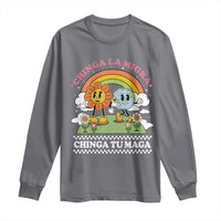 Chinga La Migra Chinga Tu Maga Long Sleeve Shirt Immigration Rights - Wonder Print Shop