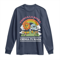 Chinga La Migra Chinga Tu Maga Long Sleeve Shirt Immigration Rights - Wonder Print Shop
