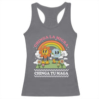 Chinga La Migra Chinga Tu Maga Racerback Tank Top Immigration Rights - Wonder Print Shop