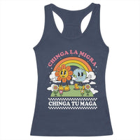 Chinga La Migra Chinga Tu Maga Racerback Tank Top Immigration Rights - Wonder Print Shop