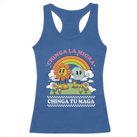 Chinga La Migra Chinga Tu Maga Racerback Tank Top Immigration Rights - Wonder Print Shop