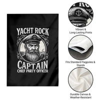 Funny Yacht Rock Captain Garden Flag Chief Party Officer Pontoon Boat Sailor - Wonder Print Shop