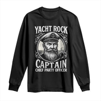 Funny Yacht Rock Captain Long Sleeve Shirt Chief Party Officer Pontoon Boat Sailor - Wonder Print Shop