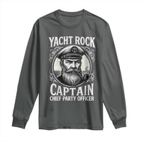 Funny Yacht Rock Captain Long Sleeve Shirt Chief Party Officer Pontoon Boat Sailor - Wonder Print Shop