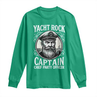 Funny Yacht Rock Captain Long Sleeve Shirt Chief Party Officer Pontoon Boat Sailor - Wonder Print Shop
