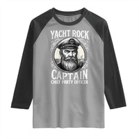 Funny Yacht Rock Captain Raglan Shirt Chief Party Officer Pontoon Boat Sailor - Wonder Print Shop