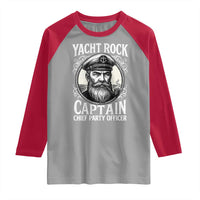 Funny Yacht Rock Captain Raglan Shirt Chief Party Officer Pontoon Boat Sailor - Wonder Print Shop