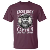 Funny Yacht Rock Captain T Shirt Chief Party Officer Pontoon Boat Sailor - Wonder Print Shop