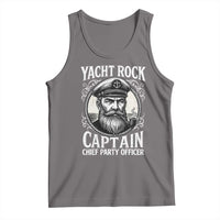 Funny Yacht Rock Captain Tank Top Chief Party Officer Pontoon Boat Sailor - Wonder Print Shop