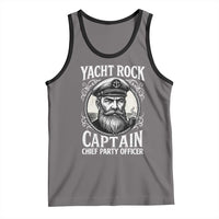 Funny Yacht Rock Captain Tank Top Chief Party Officer Pontoon Boat Sailor - Wonder Print Shop