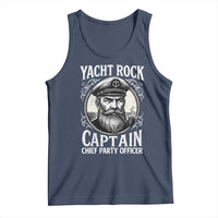 Funny Yacht Rock Captain Tank Top Chief Party Officer Pontoon Boat Sailor - Wonder Print Shop