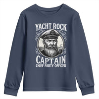Funny Yacht Rock Captain Youth Sweatshirt Chief Party Officer Pontoon Boat Sailor - Wonder Print Shop