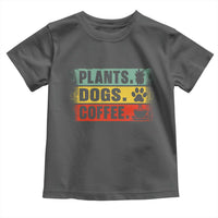 Plants Dogs Coffee Toddler T Shirt Retro Gardening And Dog Lover - Wonder Print Shop