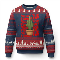 Funny What The Fucculent Ugly Christmas Sweater Cactus Succulents Plants Gardening - Wonder Print Shop